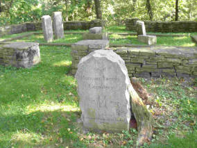 Runyon Cemetery marker runyon park lockport il